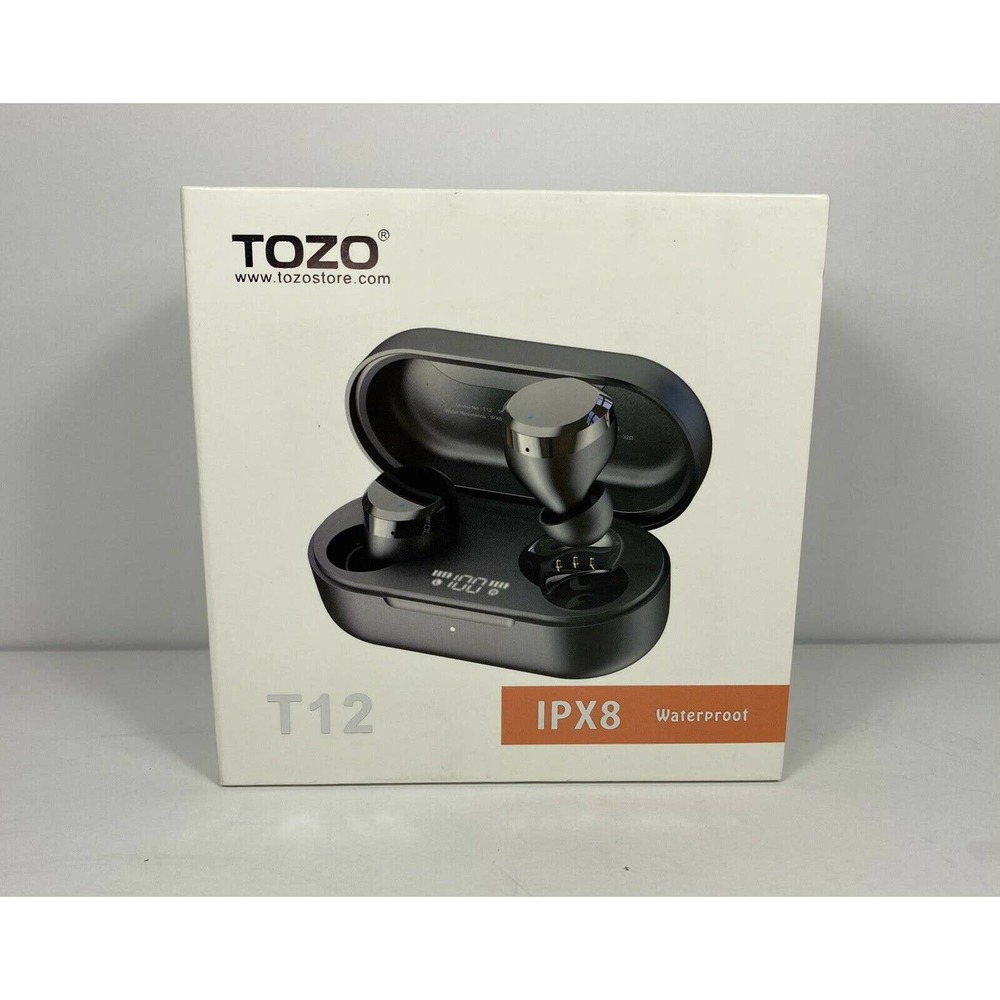 TOZO T12 Wireless Earbuds, Pink / Rose Gold, New Open Box, Free Shipping